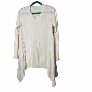 NEW YORK & COMPANY Cream Symmetrical Sweater Sz Sm